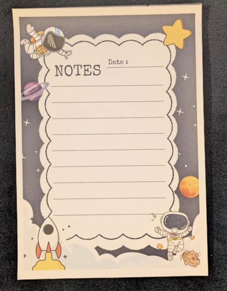 Space Desk Note Pad