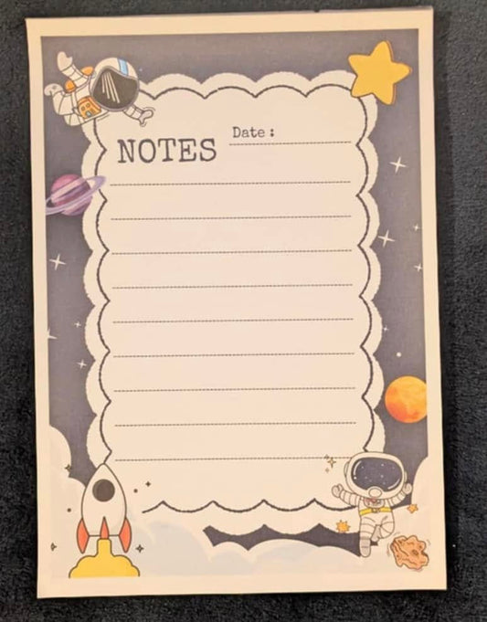 Space Desk Note Pad