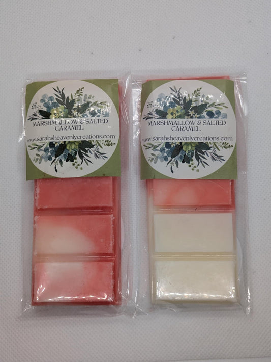 Marshmallow and salted Carmel wax melt