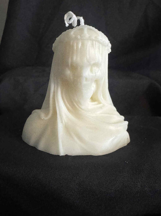 Skull Bride Candle – Dark Romance Meets Gothic Elegance