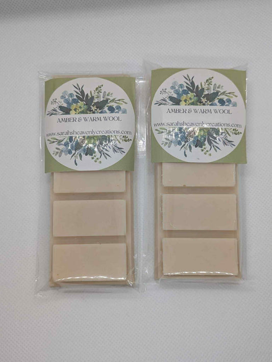 Amber & warm wool wax melt