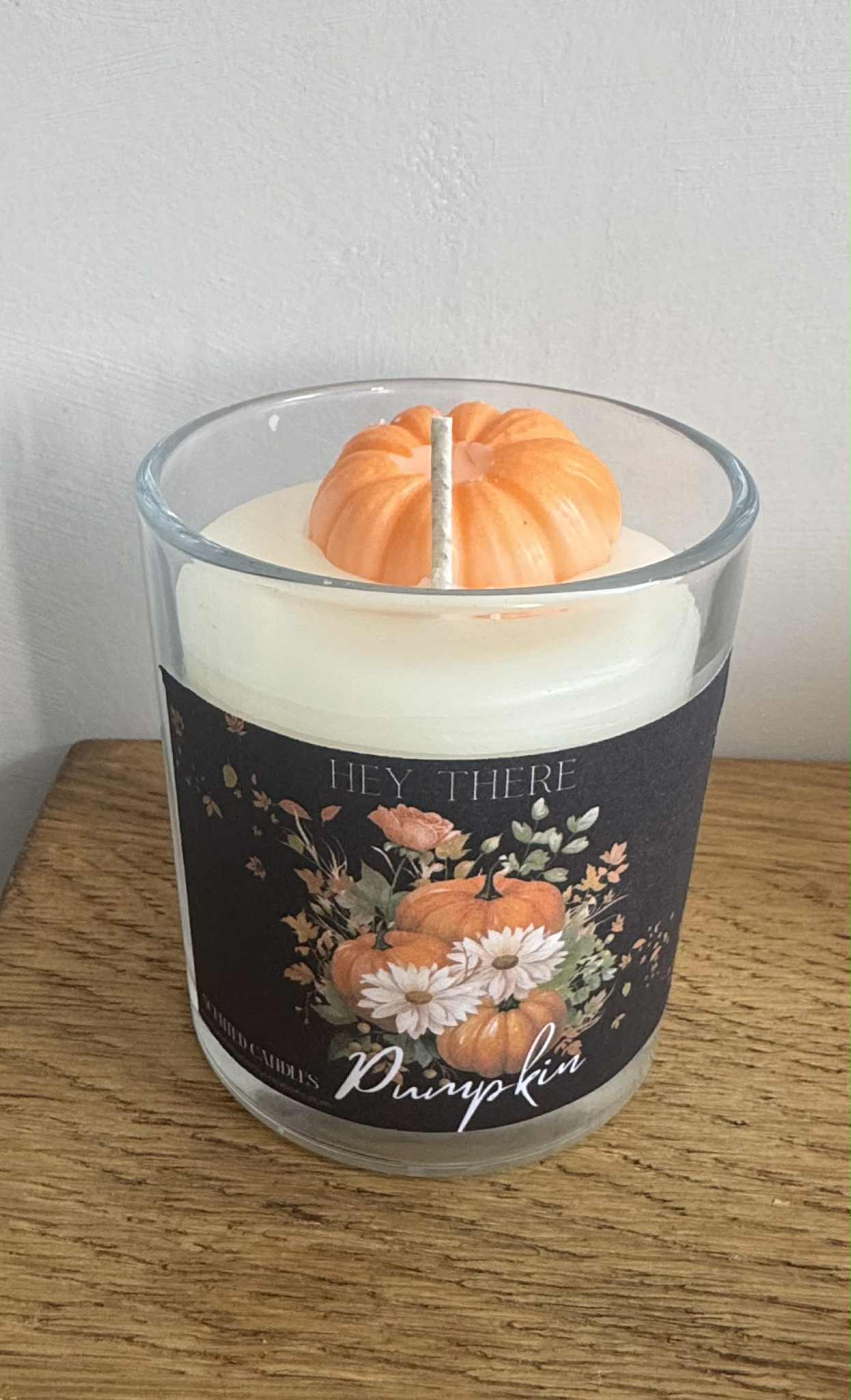 Hey there pumpkin candle