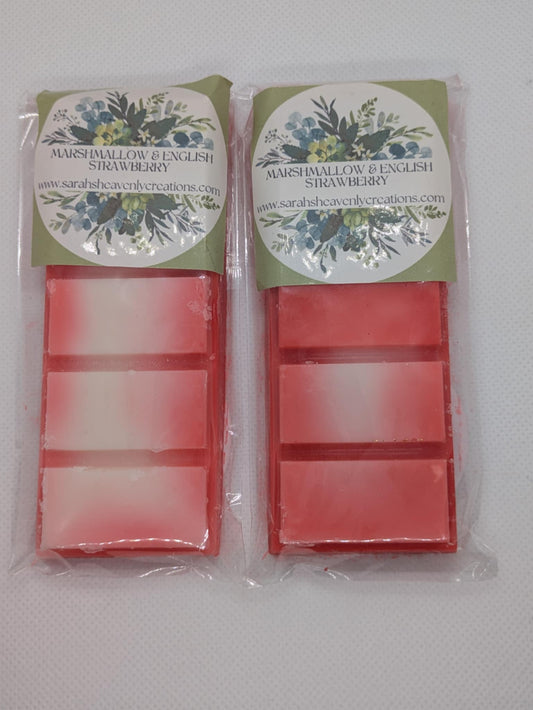 Marshmallow and English strawberry